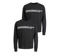 JACK JONES Uomo 2er SET Sweater Rundhals Pullover con ORIGINALS Print