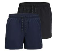 Jack&Jones Uomo Costume da Bagno Shorts 2er Pacco - Jpstmaui Jjswim Solid Akm