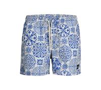 Jack & Jones Uomo Jpstmaui Jjswim Mature AOP AKM SN, Marshmallow, L