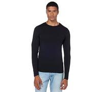 JACK & JONES Uomo Maglia A Manica Lunga Girocollo Sottile JJEBASIC Maglietta Jersey, Colore:Nero, Dimensione Maglia:M