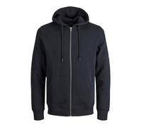 Jack & Jones Uomo Plus Size Bradley Zip Cappuccio Classico, Nero/Puro Piacere, EU6XL US4XL