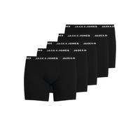 JACK & JONES Uomo Set da 5 Boxer Stretch Slip Pantaloncini Intimo JACHUEY, Colore:Nero, Taglia:6XL