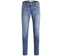 JACK & JONES Jjiglenn Uomo Jeans Azzurro W32L34 70% Cotone, 28% Poliestere, 2% elasthane Slim Fit