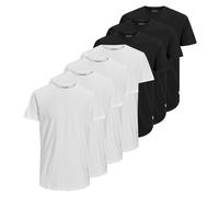 Jack&Jones Uomo T-Shirt, 7er Pacco - Jjenoa Té Girocollo, Base, Cotone