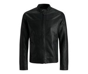 Jack & Jones Warner Jacket - Giacca In Pelle Sintetica Nero - Taglia L Uomo