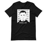 Jack KEROUAC Author Graphic Tee Shirt Short-Sleeve Unisex T-Shirt Black M