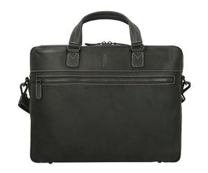 Jack Kinsky Baltimore 8 Cartella in pelle 40 cm Scomparto per computer portatile nero