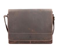 Jack Kinsky Baltimore Messaggero Vera Pelle 38 cm marrone
