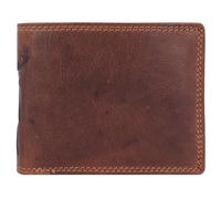 Jack Kinsky Monterey Portafoglio Protezione RFID Pelle 11.5 cm marrone