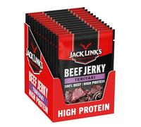 Jack Links Beef Jerky Teriyaki (12 x 60g) - Snack Proteine di Carne Secca per umani - Americani Protein Food - American Proteici Snacks - Carne Essiccata Proteico - Ideale in Palestra o All'aperto