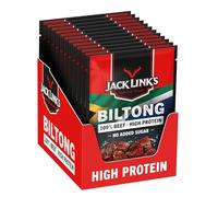 Jack Link's Biltong Original - Carne essiccata all’aria ricca di proteine con deliziosa marinatura, confezione da 12 pezzi (12 x 60 g)