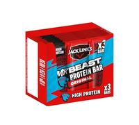 Jack Link's Protein Bar Original - Barretta di manzo ricca di proteine, carne secca senza glutine, confezione da 30 pezzi (10 x 3 x 22,5 g)