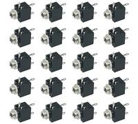 Jack mono TS FMHXG da 3,5 mm 20 pezzi per montaggio a pannello PCB da 3,5 mm a 3 pin connettori audio a 3 pin femmina 3,5 mm mono adattatore TS jack mono da 3,5 mm