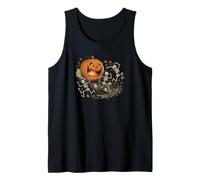 Jack O Lantern Chasing Scheletri Scena Divertente Halloween Canotta