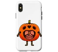 Jack-o'-lantern - Costume di Halloween con intestini e ossa a raggi X Custodia per iPhone X/XS