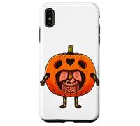 Jack-o'-lantern - Costume di Halloween con intestini e ossa a raggi X Custodia per iPhone XS Max