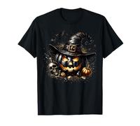 Jack O Lantern Halloween Pumpkin Graphic for Women Goth Mom Maglietta