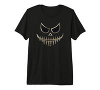 Jack O' Lantern Pumpkin Scary Face Easy Halloween Costume Maglietta Premium