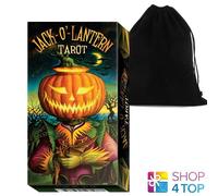 Jack O Lanterna Tarocchi LO SCARABEO Spettrale E Magical Deck E Velluto Borsa