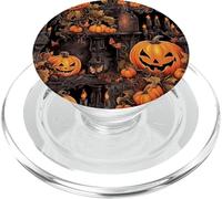 Jack O Lanterne E Candela Gotica Modello Casuale PopSockets PopGrip per MagSafe