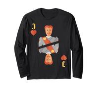 Jack of Hearts - Costume da Gruppo di Carte di Halloween Maglia a Manica