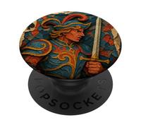 Jack of Spade Playing Card Paper Cut Lucky Poker PopSockets PopGrip Adesivo