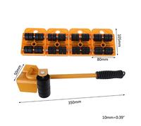 Jack per rimorchio, 5 in 1 Mobili Moto Transport Set Mobile Heavy Object Handling Tool Strumento for uso domestico Mobile Dispositivo di lavoro Risparmio di lavoro Attrezzo attrezzi,Resistente alla c