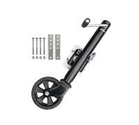 Jack per rimorchio, Jack for rimorchio girevole rotondo ruota solida da 8 pollici con bullone sulla capacità 67 5kg. Boat della ruota di jockey Camper Accessori for parti per camper e barche(Noir)