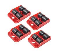 Jack per rimorchio, Mobili da 360 gradi Mobile Strumenti Trasporto Sollevatore di trasporto Pesanti Movimentare 4 ruote a rotelle Puleggia universale PULLEY 1BAR Professional Device,Resistente alla c