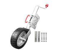 Jack per rimorchio, Ruota jockey da 10 pollici Swing Up Capacità rotante in gomma solida 100 0kg. Caravan Camper Accessori for ricambi for rimorchi for barche per camper e barche