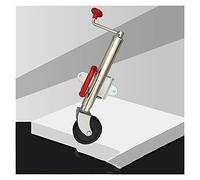 Jack per rimorchio, Trailer Jockey Wheel Tailler Top Top Vento Gambe girevoli for stabilizzatori Jacks RV Parts Camper Caravan Accessori potrebbero essere saldati o imbullonati.Ruota di gomma da 6 pol