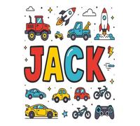 Jack Personalized Notebook: Contains select sheets w/inspirational quotes and is perfect for journaling, note taking, or just having fun and getting ... sized (8.5x11) perfect for notes or big jobs.