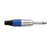 Jack Plug 6.3mm Mono Nickel Blue - DAP JMK102NU