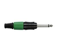 DAP - Connettore jack mono da 6,3 mm, colore: Nero/Verde