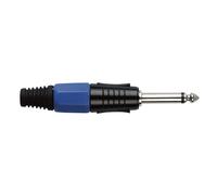 Jack Plug Mono 6.3mm Black housing Blue end cap - DAP JMK102BU