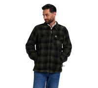 JACK PYKE Camicia Tundra da Uomo - Camicia a Quadri in Flanella a Maniche Lunghe con Cerniera e Fodera in Pile, Colletto Pieghevole, Tasche Multiple, Polsini con Bottoni per Tiro o Abbigliamento