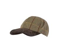 JACK PYKE Cappello da Baseball Misto Lana Tweed, Tweed Verde, Taglia Unica