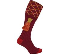 Jack Pyke Diamond - calzettoni da caccia con reggicalze - diamante - Bodeaux/Oro