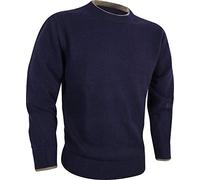 JACK PYKE - Maglioncino a Girocollo in 100% Lana d’Agnello - Blu Navy - L