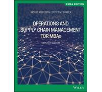 Jack R. Meredith Sc Operations and Supply Chain Management for MBAs, (Tascabile)