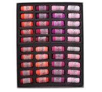 Jack Richeson - Pastelli morbidi arrotolati a mano, set da 40 pezzi, colore: rosso