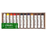 Jack Richeson Shiva Oil Paintstik, Professional Colors, Set di 12