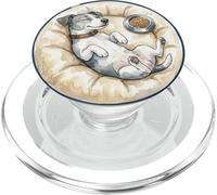 Jack-Russel Terrier - Cane rilassante, con cuccia per cani durante il sonno PopSockets PopGrip per MagSafe