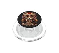 Jack Russel Terrier Ramen Kawaii Giappone Samurai Grafica Cane PopSockets PopGrip per MagSafe