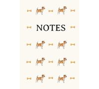 Jack Russell Cream Notebook: Dog Breed, Dog lover, Journal, Exercise Book, College Ruled, Gift, Birthday, Christmas, Stocking Stuffer, Hardback, 6x9 120 pages