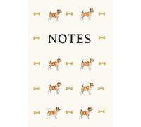 Jack Russell Cream Notebook: Dog Breed, Dog lover, Journal, Exercise Book, Gift, Birthday, Christmas, Stocking Stuffer, Paperback, 6x9
