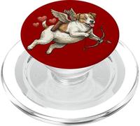 Jack Russell Cupido Cane che vola con cuori - amore di San Valentino PopSockets PopGrip per MagSafe