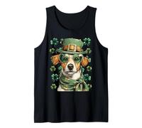 Jack Russell - Occhiali da Sole con quadrifogli e Cuori, per San Patrizio Canotta