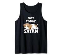 Jack Russell Terrier Cane Pigro Not Today Satan Canotta