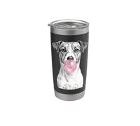 Jack Russell Terrier che soffia gomma da masticare Bicchiere termico in acciaio inox doppia parete